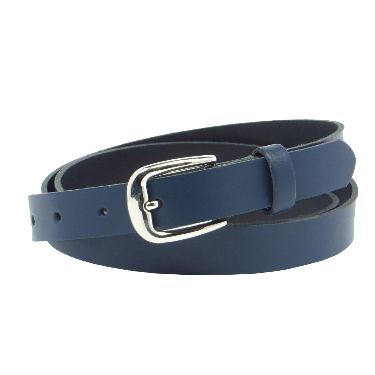 Ledergürtel 2 cm breit dunkelblau aus feinem Rindsleder