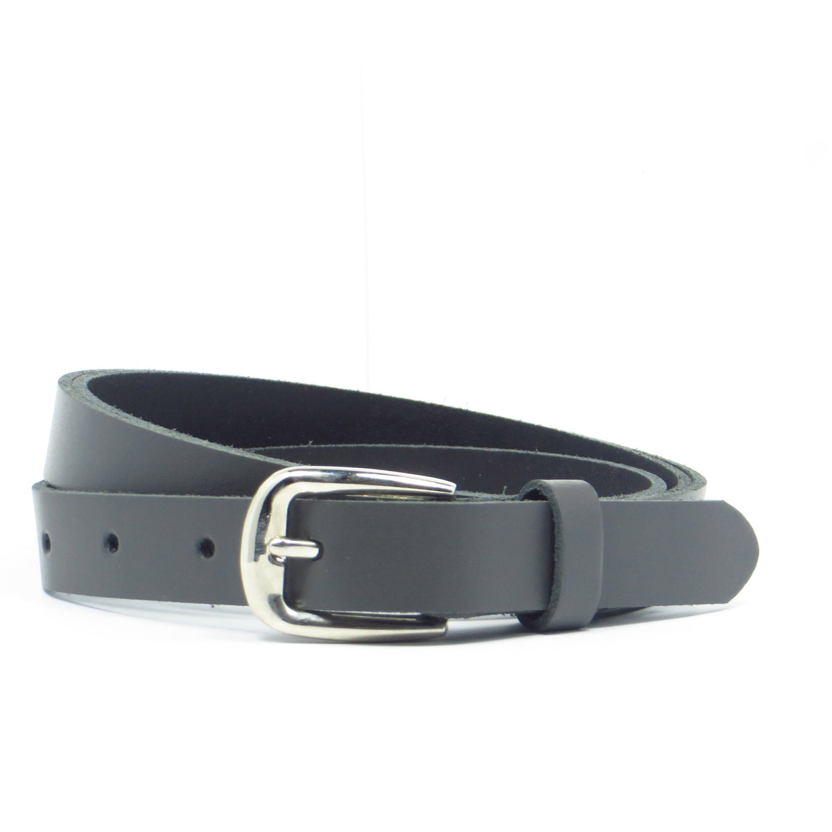 Ledergürtel 2 cm breit grau aus feinem Rindsleder