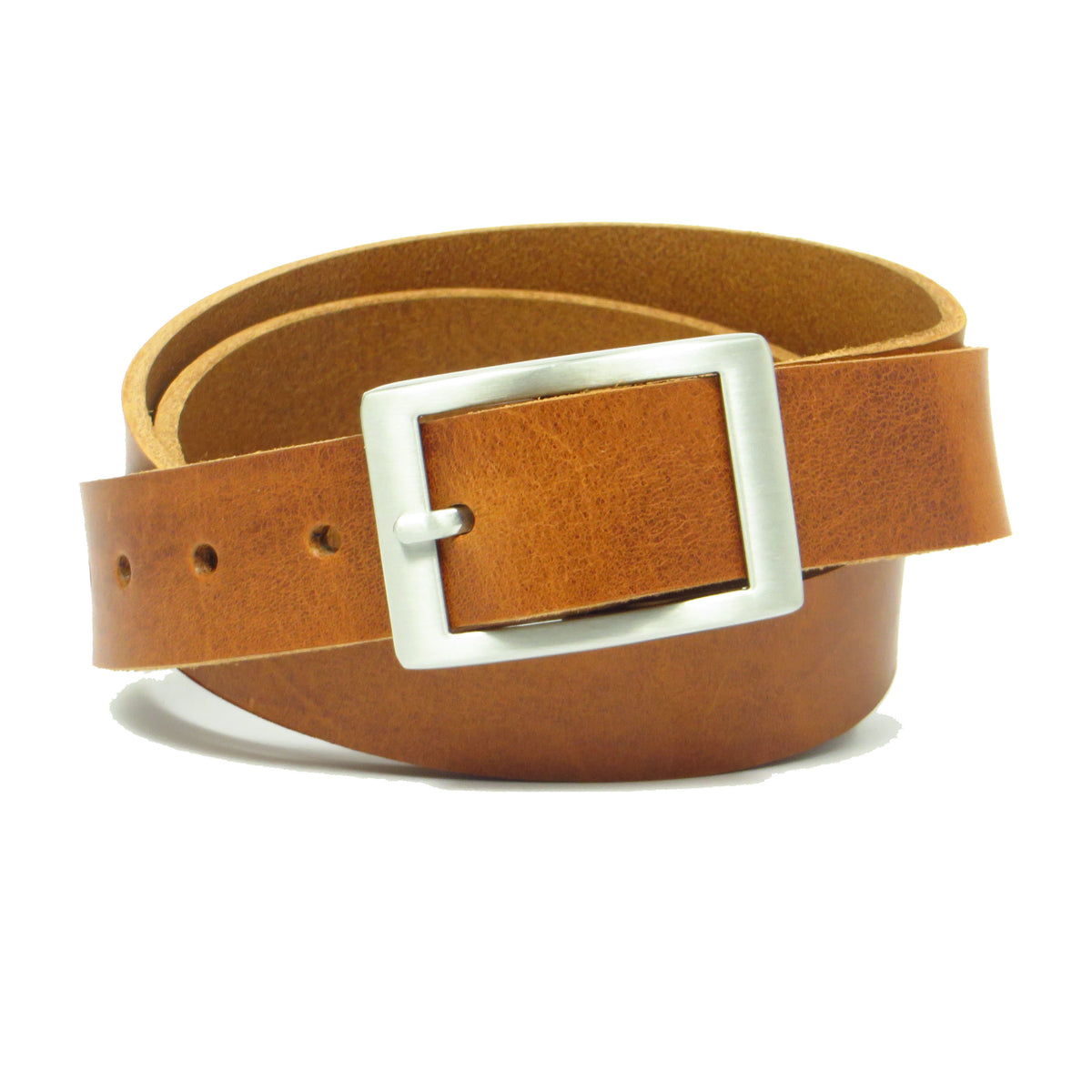 Ledergürtel 3 cm breit Rindsleder cognac braun