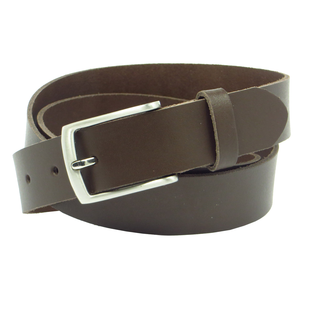 Ledergürtel 3 cm breit dunkelbraun aus feinem Rindsleder