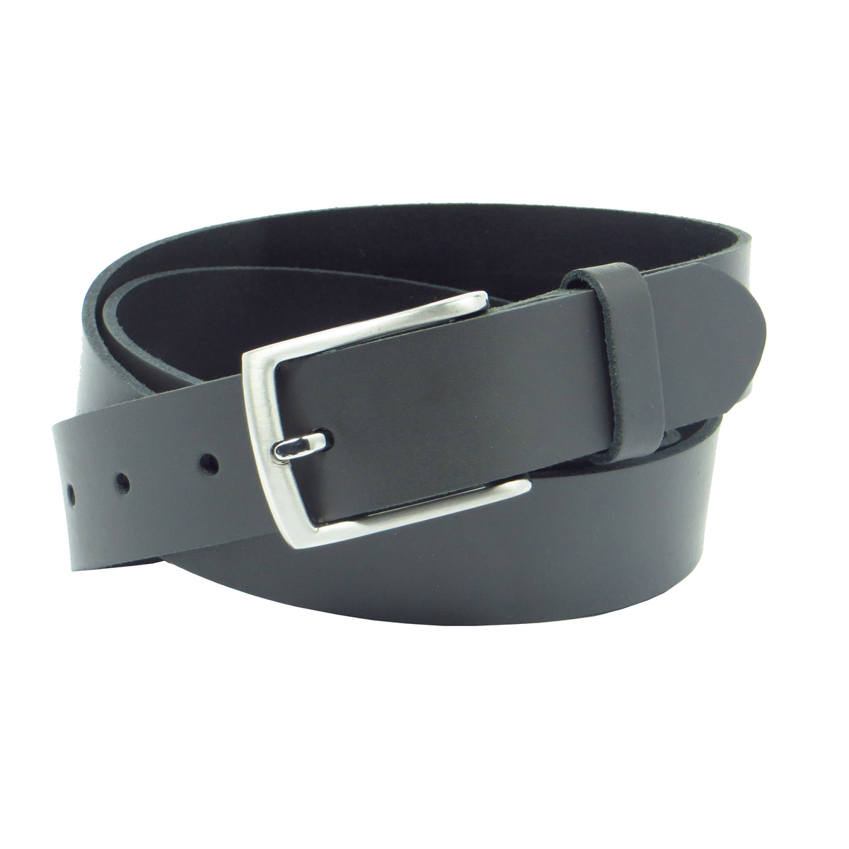 Ledergürtel 3 cm breit grau aus feinem Rindsleder