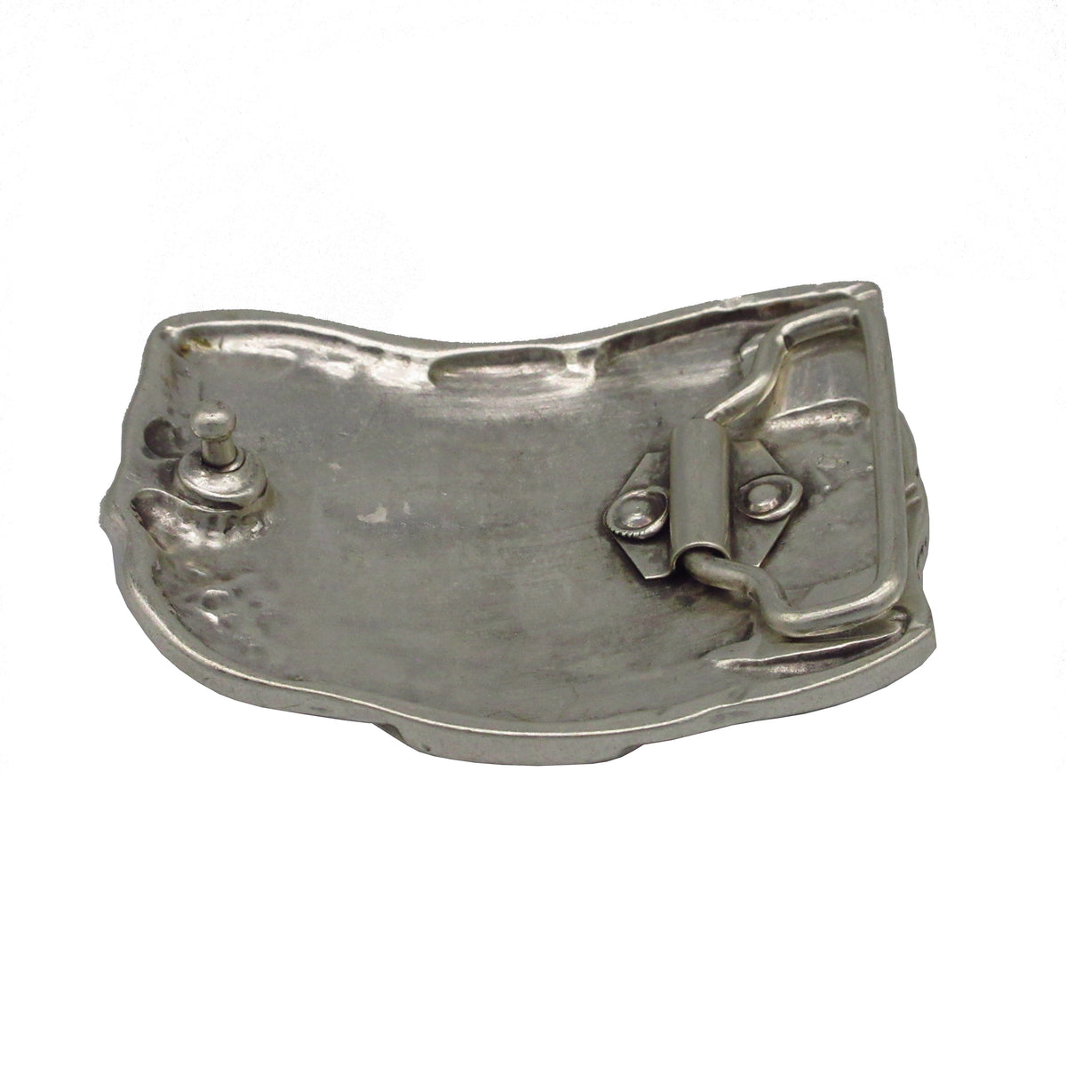 Gürtelschließe Gürtelschnalle Schnalle Buckle grau Silber für 4 cm breiten Gürtel