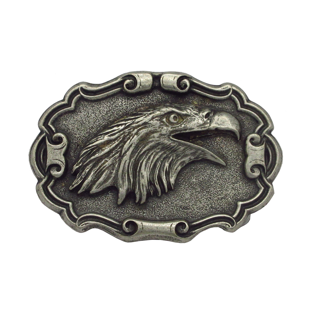 Gürtelschließe Gürtelschnalle Schnalle Buckle grau Silber für 4 cm breiten Gürtel