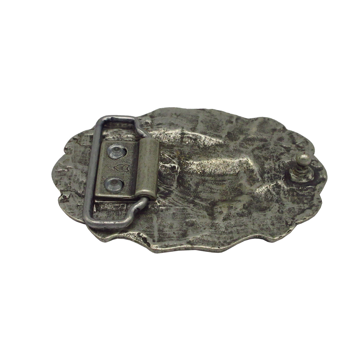 Gürtelschließe Gürtelschnalle Schnalle Buckle grau Silber für 4 cm breiten Gürtel