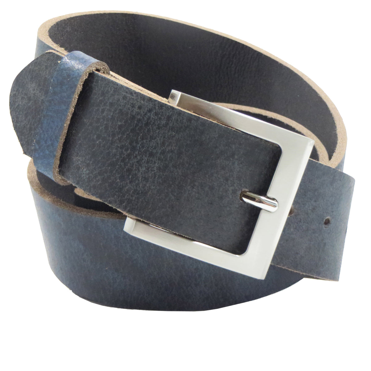 Blauer Büffelleder 4 cm breiter Ledergürtel für Damen Herren ca. 3 – 4 mm dickem Leder. Anzughose Jeans Rock Kleid Arbeitsgürtel Arbeitshose Damengürtel Herrengürtel in verschiedene Längen breiten und Farben erhältlich. Ledergürtel 2 cm breit 3 cm breite Ledergürtel 4 cm breite Gürtel und 5 cm breite Gürtel aus Rindsleder Büffelleder