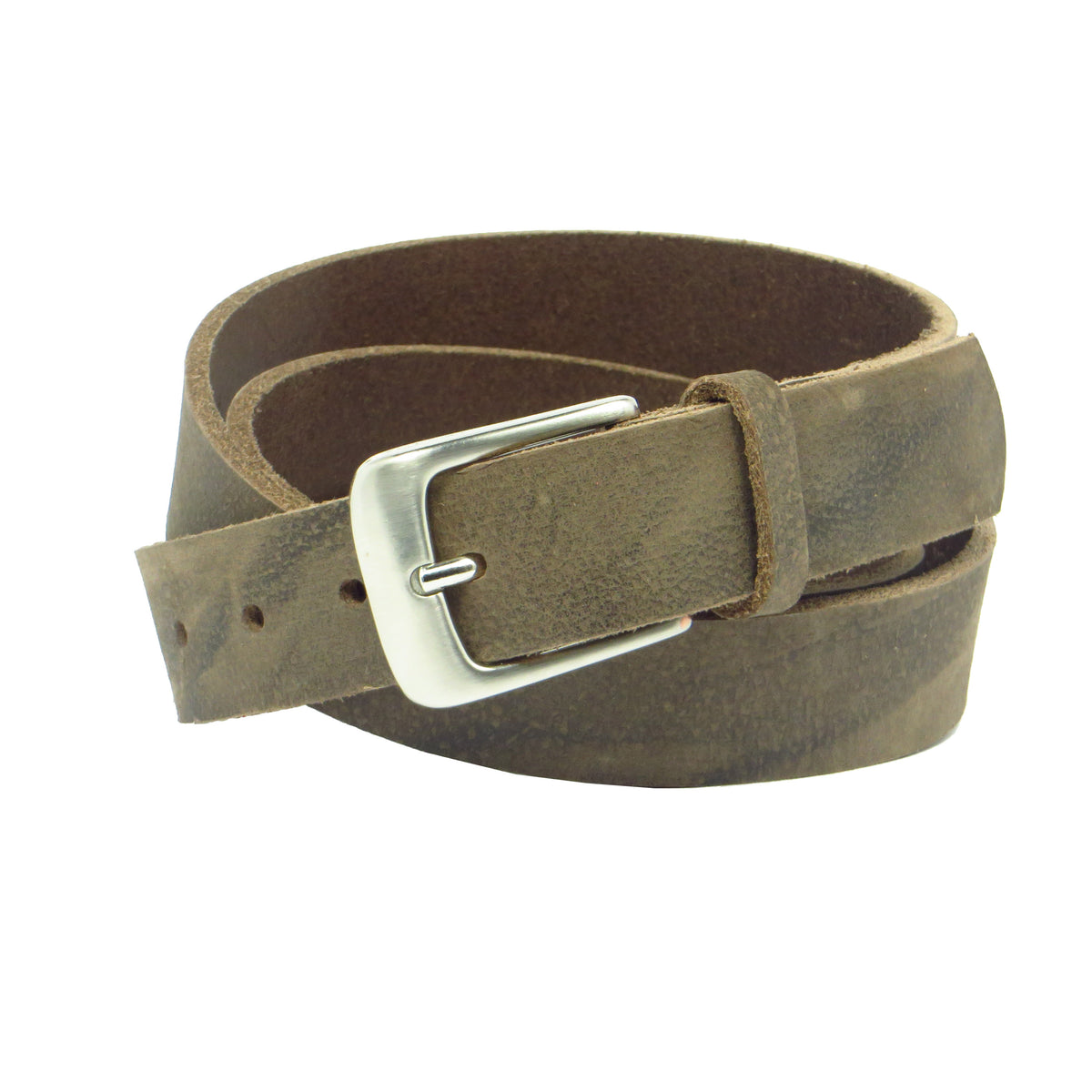 Ledergürtel 3 cm breit dunkelbraun Büffelleder