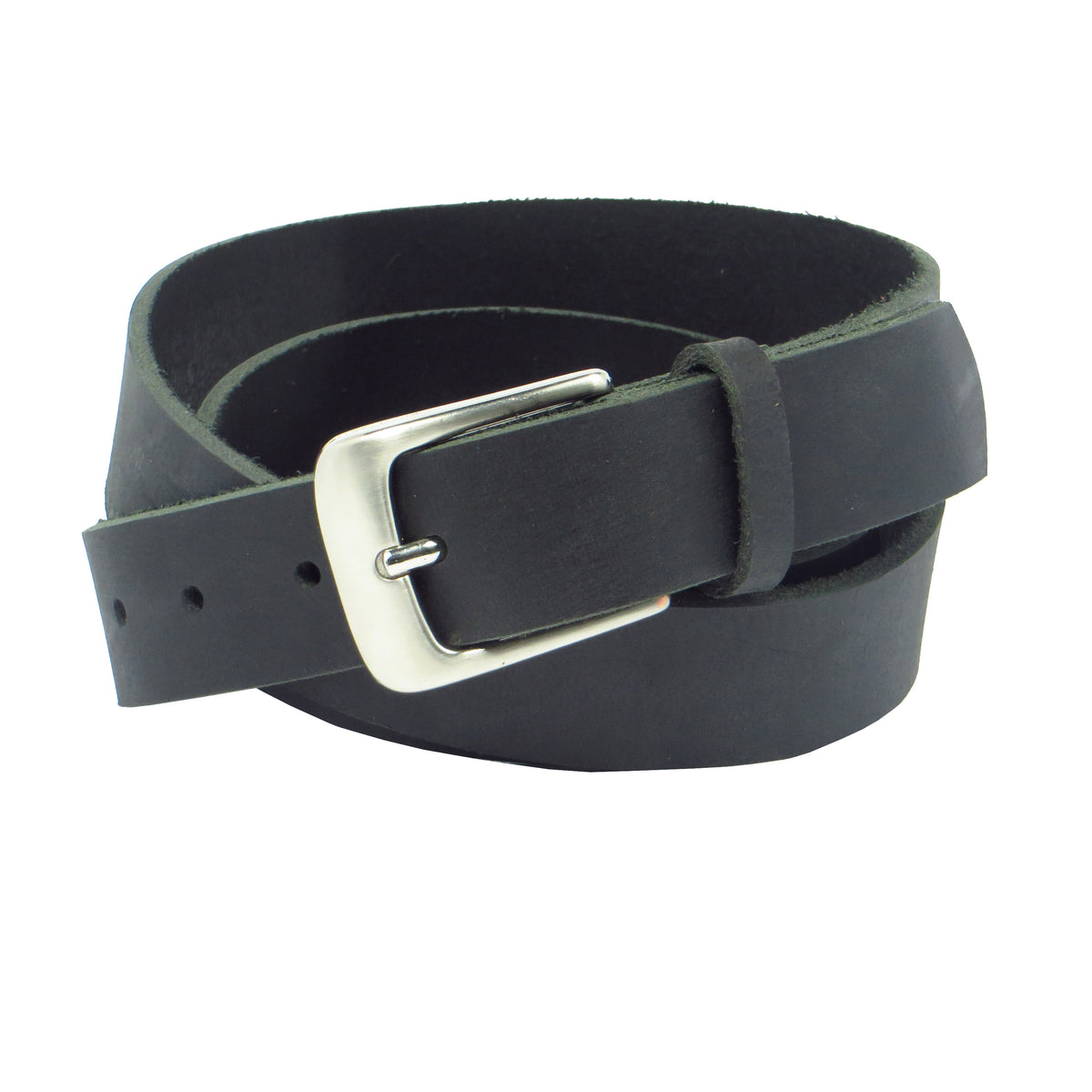 Ledergürtel 3 cm breit schwarz Büffelleder