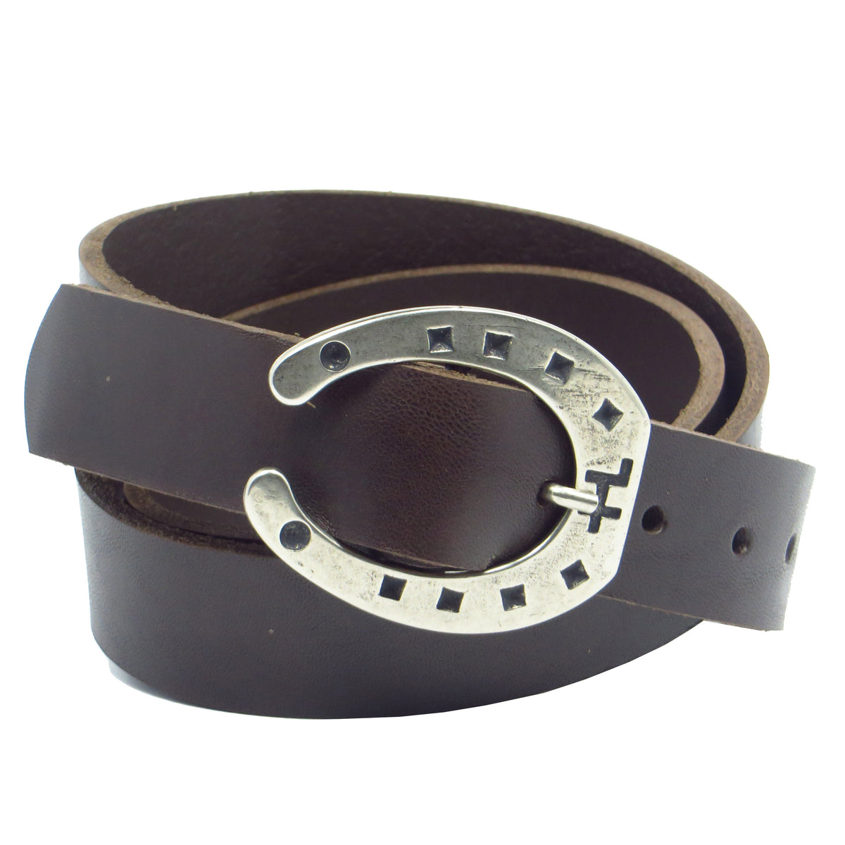 Übergröße Überlänge Ledergürtel 3 cm breit dunkelbraun Rindsleder