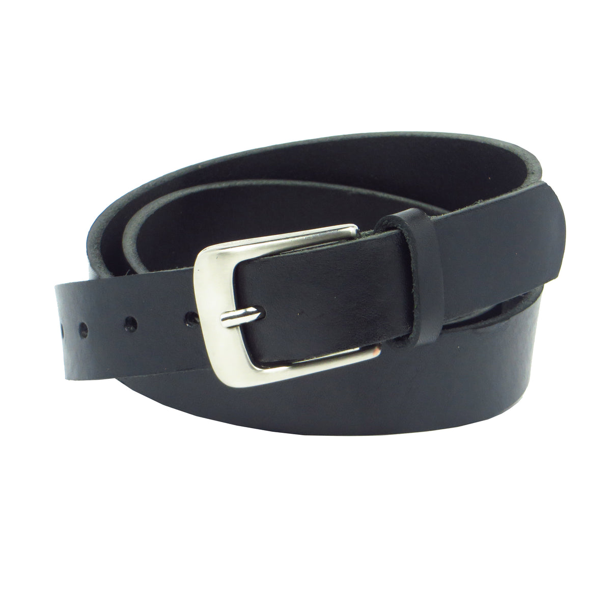 Ledergürtel 3 cm breit schwarz Rindsleder