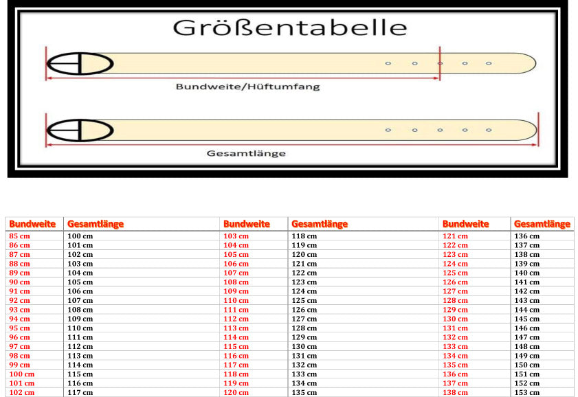 Größentabelle Bild Bundweite Hüftumfang Taillenumfang richtig messen, nicht die Gesamtlänge messen https://chrassysin.com