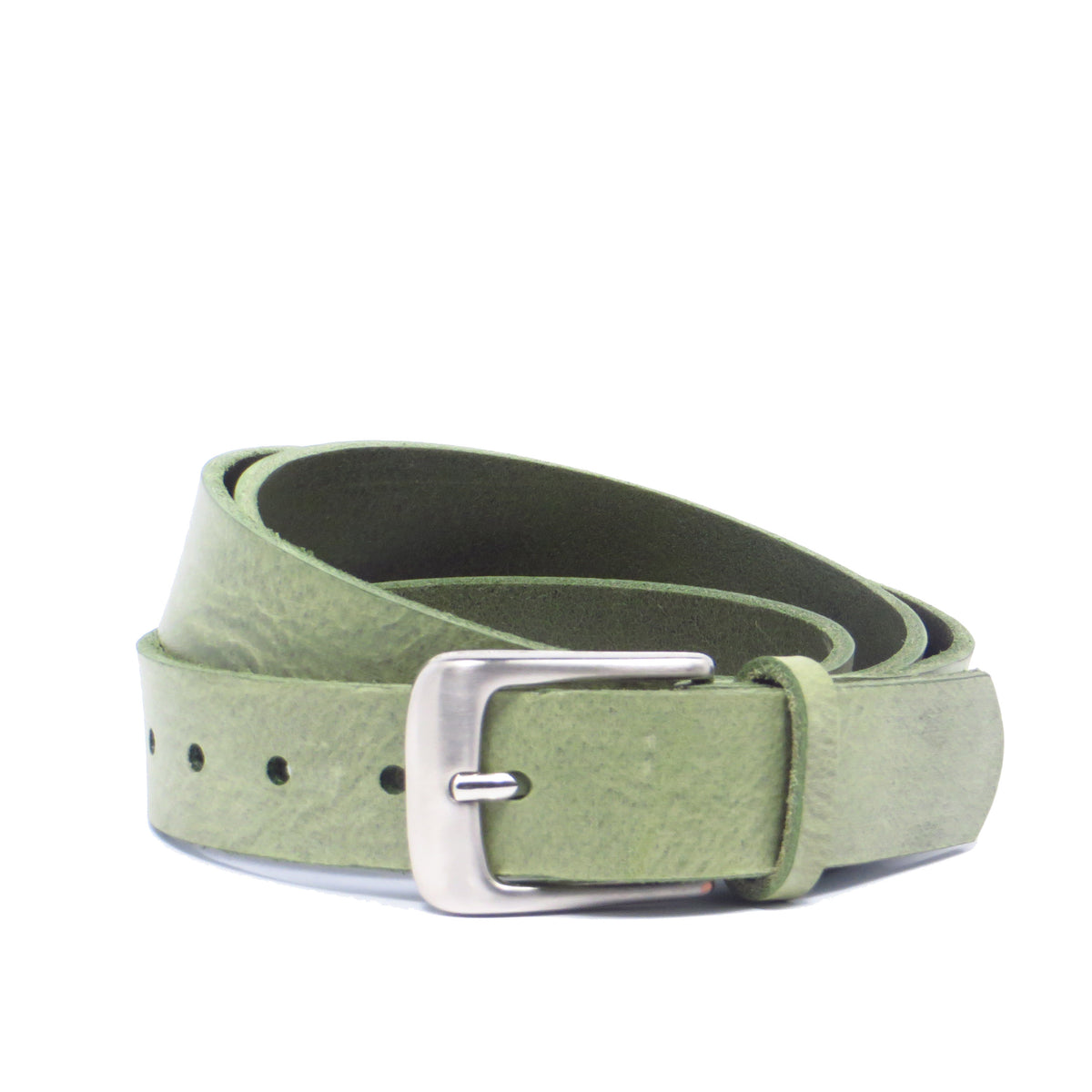 Ledergürtel 3 cm breit mint grün Rindsleder