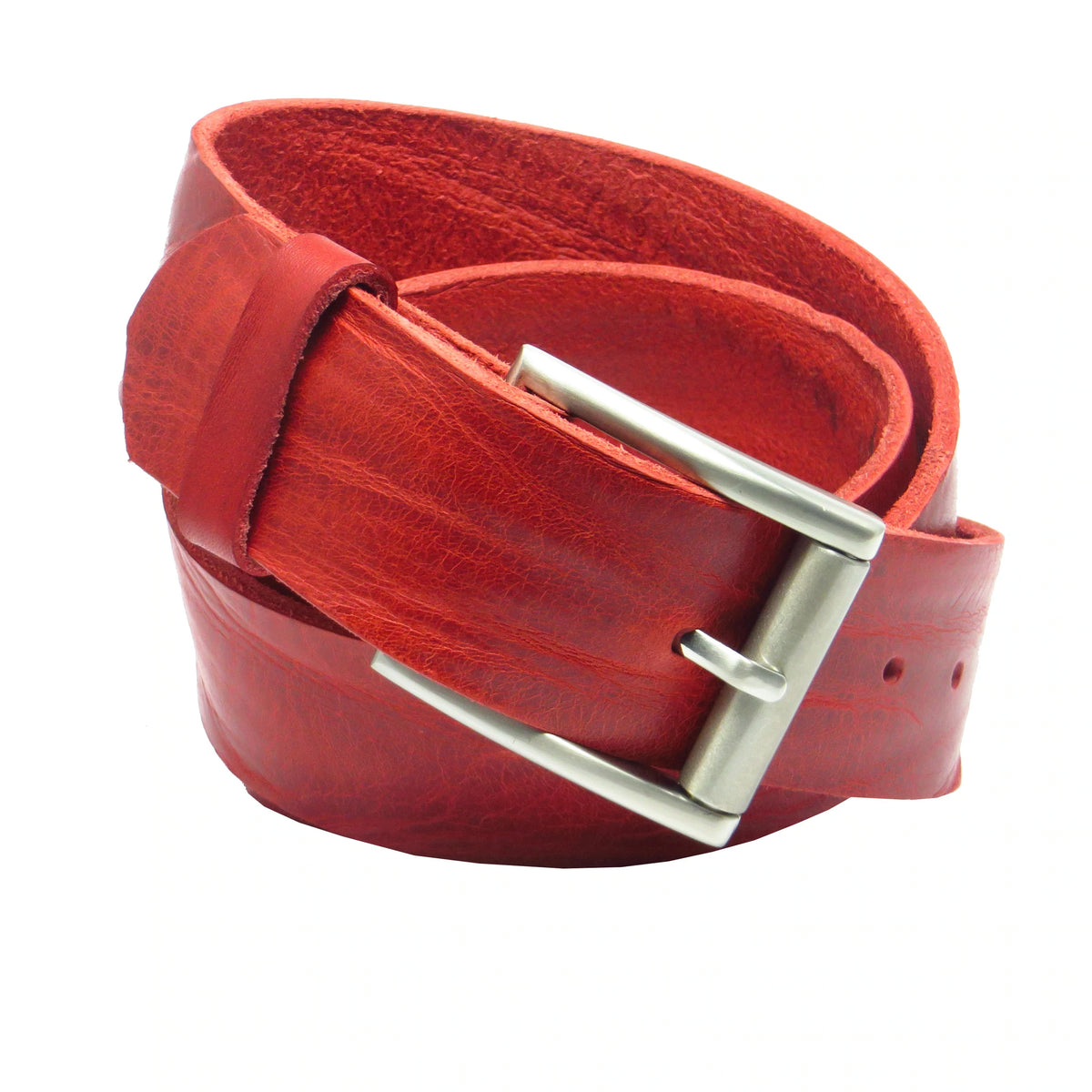 Ledergürtel mit Rollschnalle aus Rindsleder 4cm